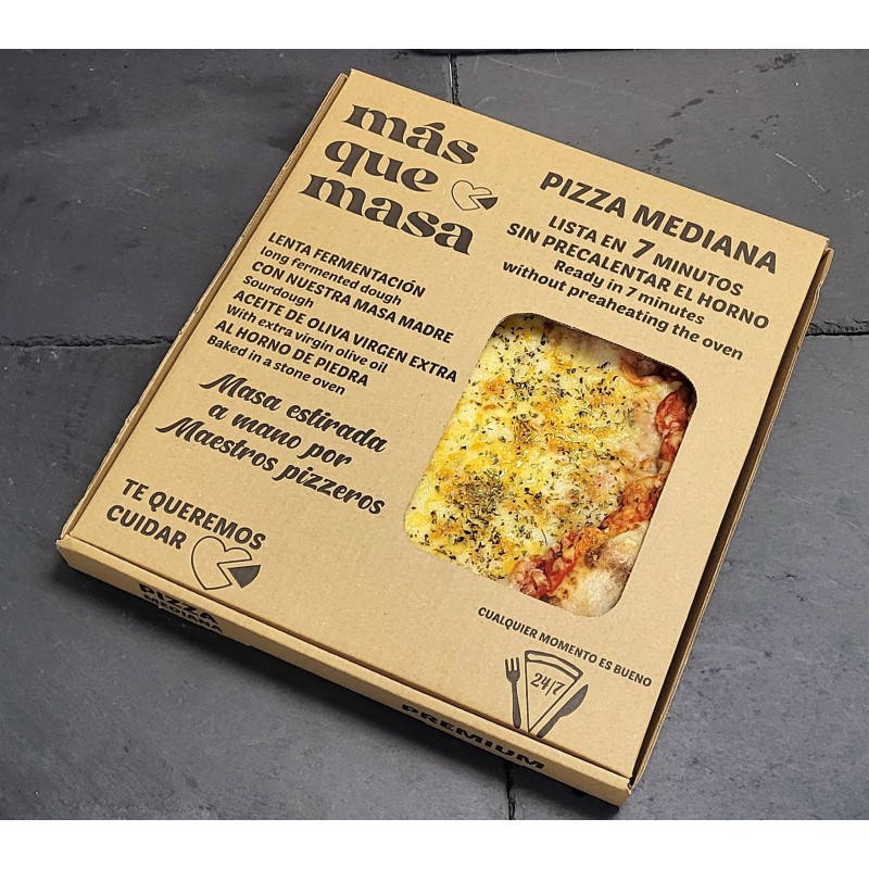 PIZZA MEDIANA 4 QUESOS. TE GUSTA EL QUESO?